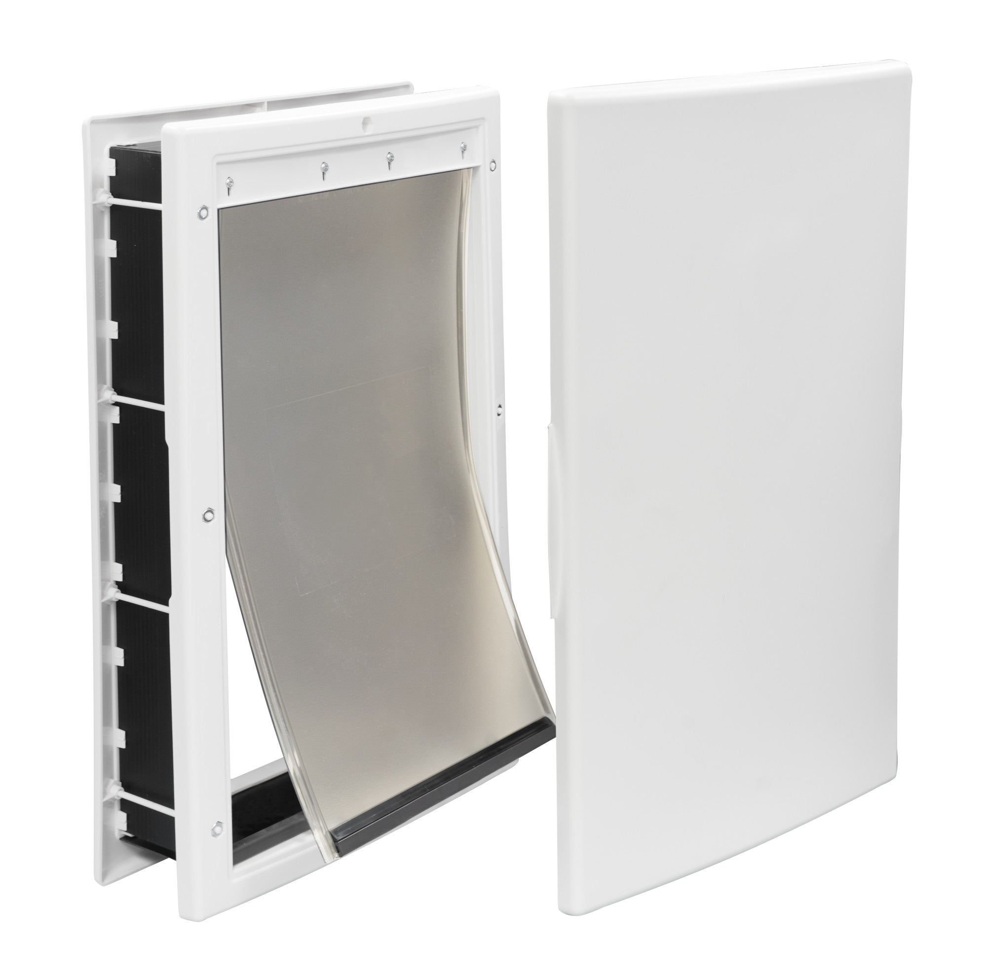 Premier Pet White Plastic Pet Door for Medium-Sized Dogs - Up to 40 Pounds