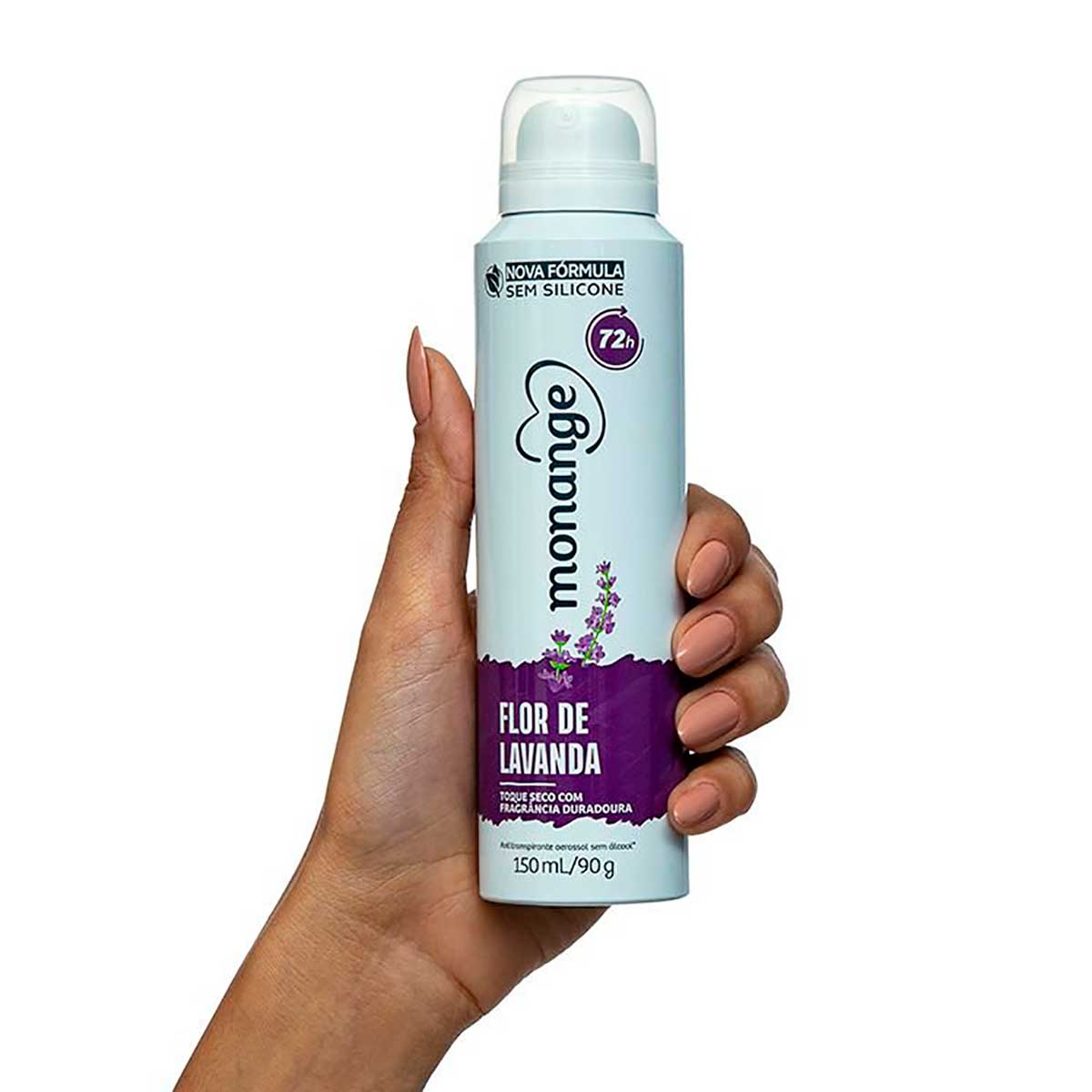 Desodorante Aerossol Antitranspirante Feminino Monange Flor de Lavanda 150ml
