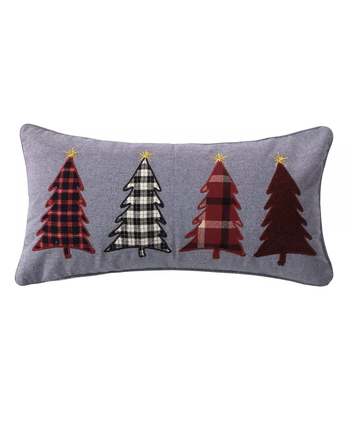 Levtex Rudolph Trees Applique Decorative Pillow， 20