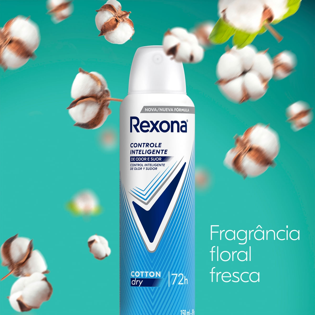 Desodorante Rexona Feminino Cotton Dry 150ml