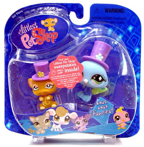 Littlest Pet Shop Rat & Peacock Pair Figures, 2 Pack