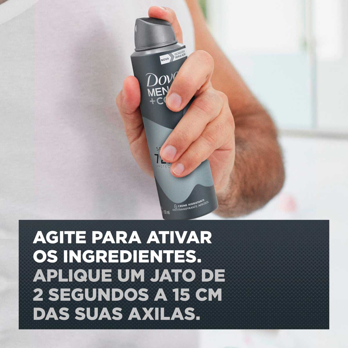 Desodorante Antitranspirante Aerosol Dove Sem Perfume 150 ml