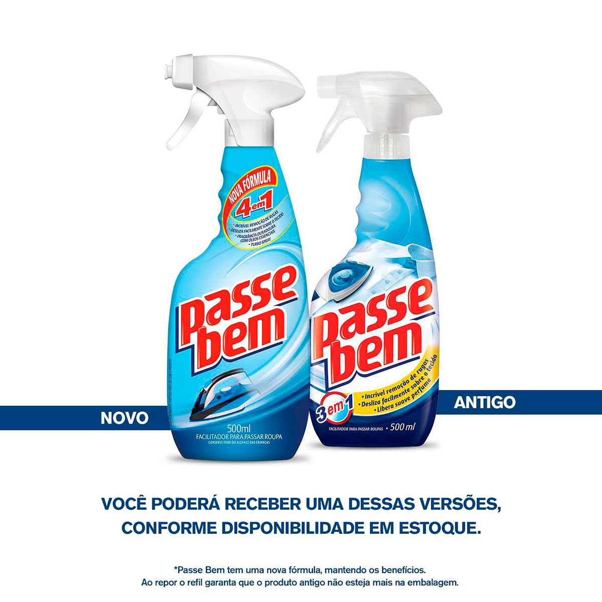 Facilitador Spray de Passar Roupas Passe Bem 4 em 1 500ml