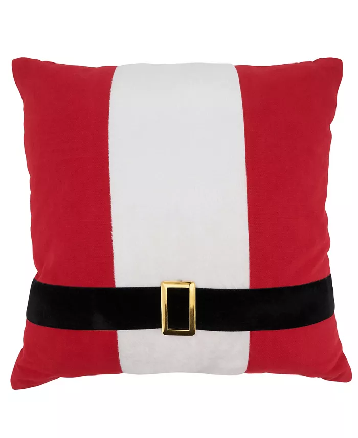 Saro Lifestyle Santa's Belt Decorative Pillow， 18