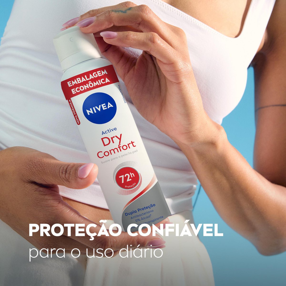 Desodorante Antitranspirante Aerossol NIVEA Dry Comfort 200ml