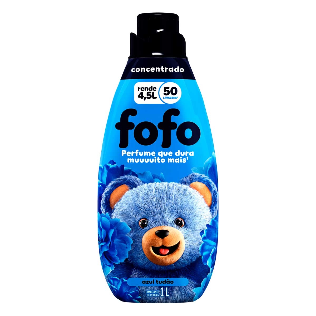 Amaciante de Roupa Concentrado Azul Tudao Fofo Frasco 1l