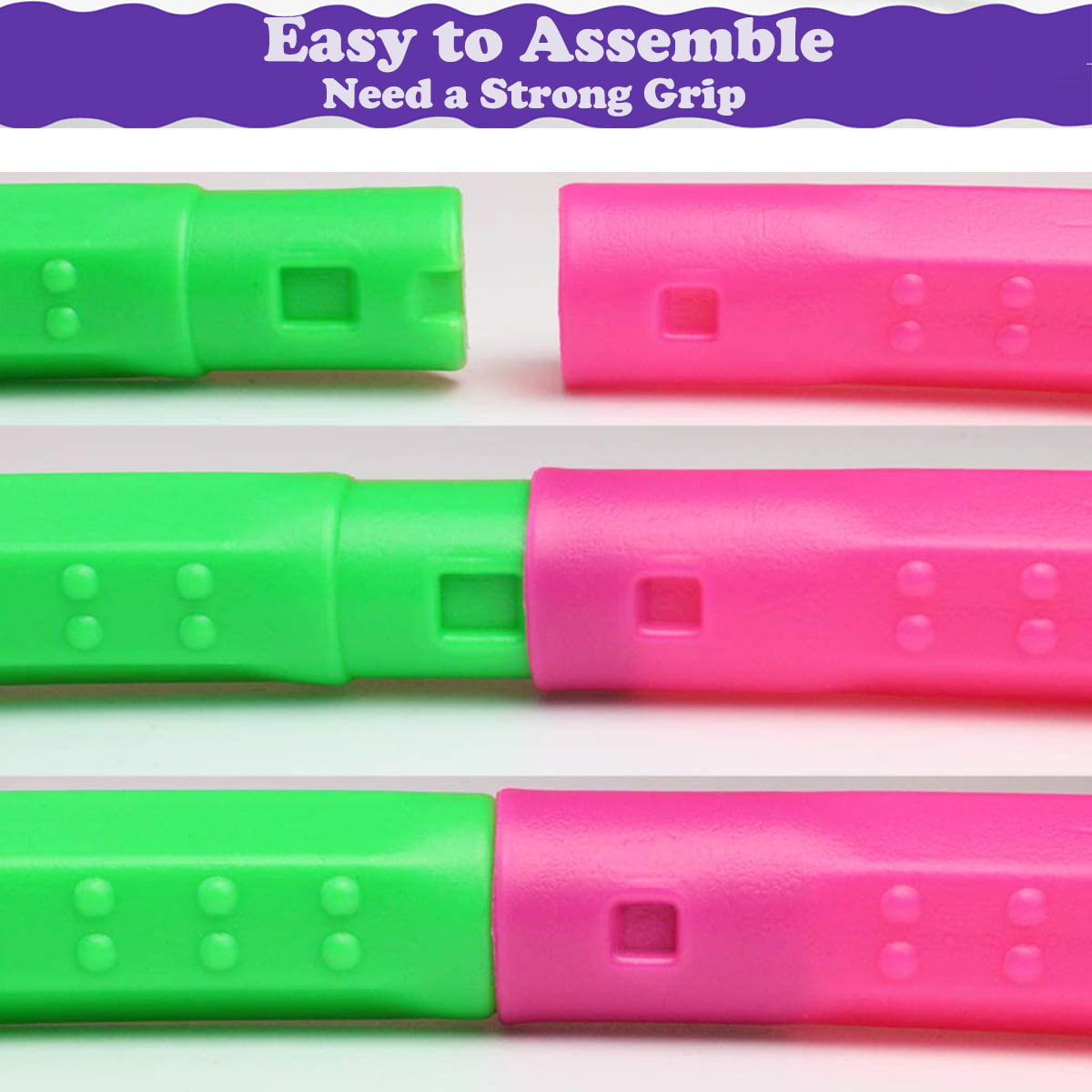 2 Set Detachable Kids Fitness Toy Exercise Hoops W/Backpack for 3-12 Child