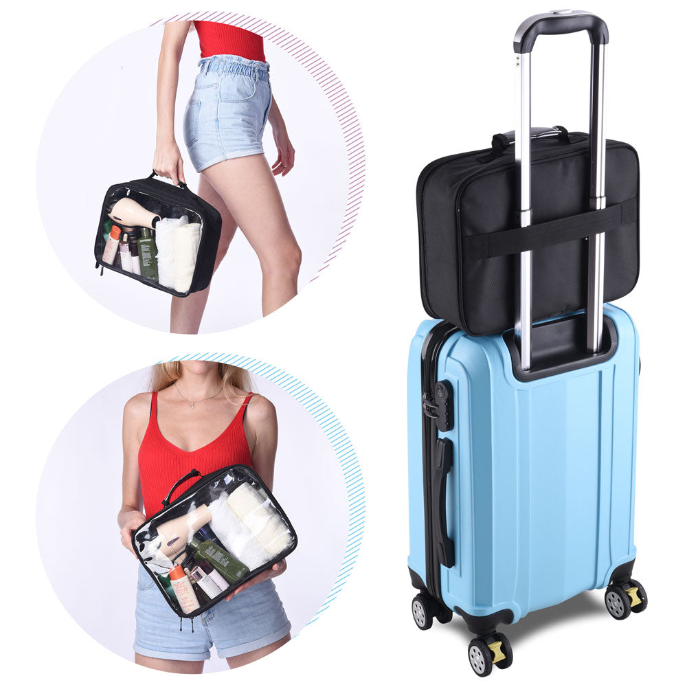 Yescom Makeup Bag Set Compression Cubes Adapted for Luggage