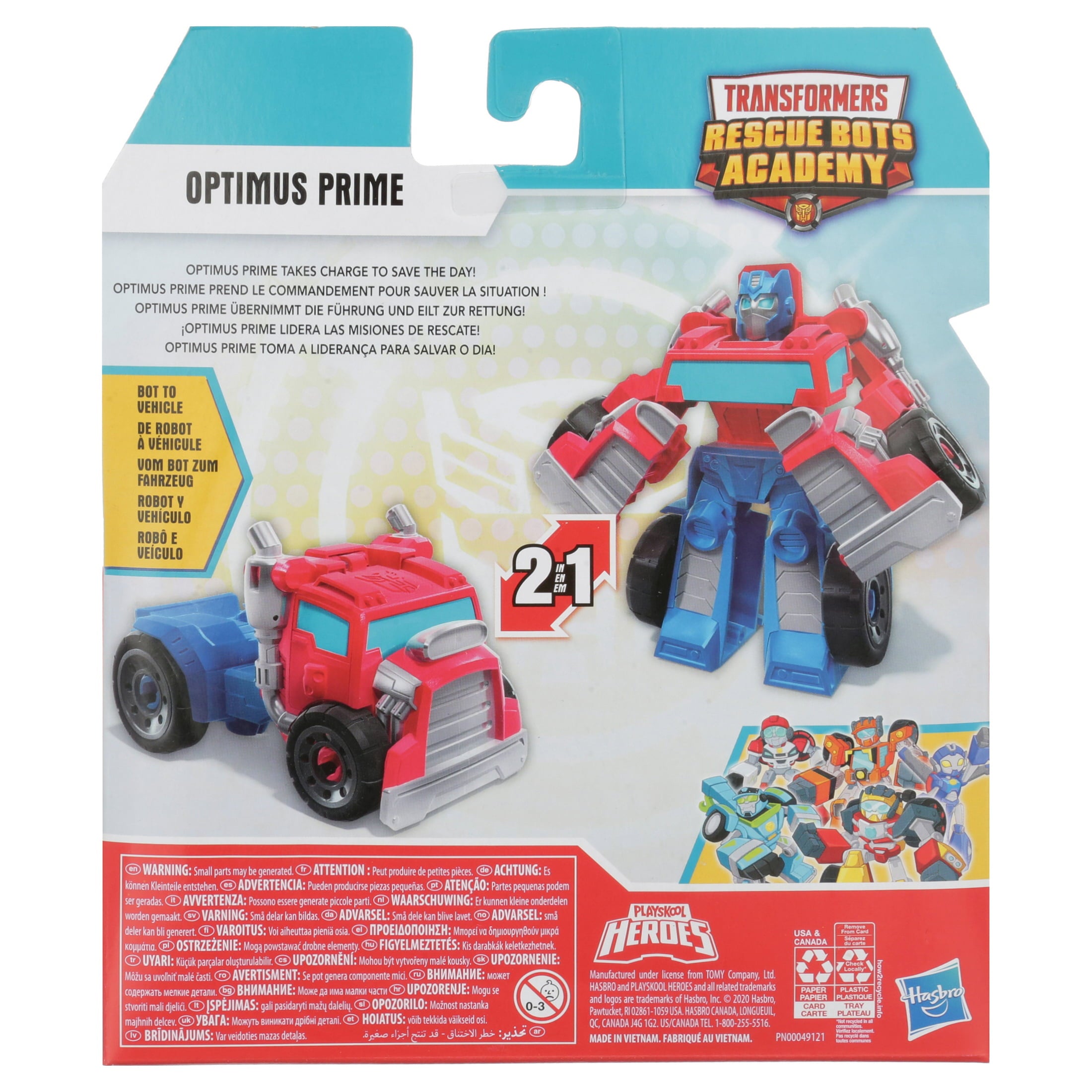 Playskool Heroes Transformers Rescue Bots Academy Optimus Prime Action Figure