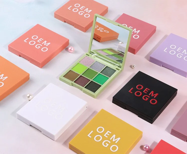 Custom Macaron Colors Pressed Pigment Eeyeshadow Palette