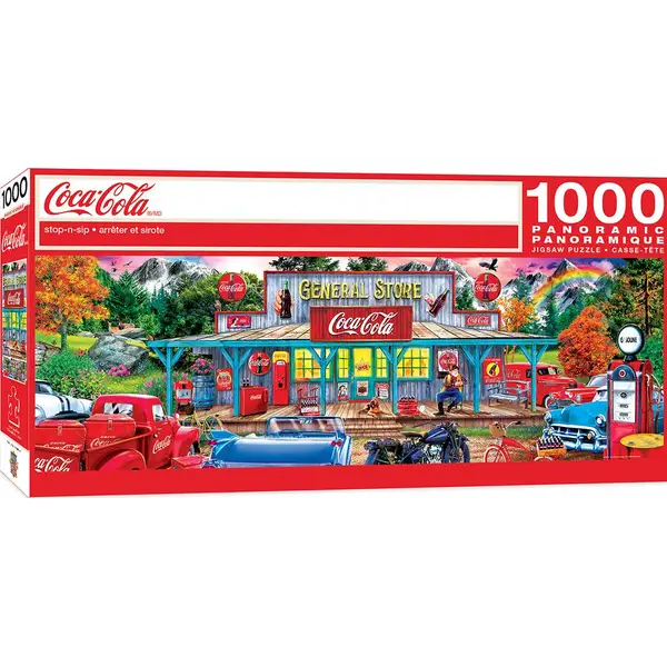 Masterpiece Puzzle 1000-Piece Coca-Cola Panoramic Puzzle