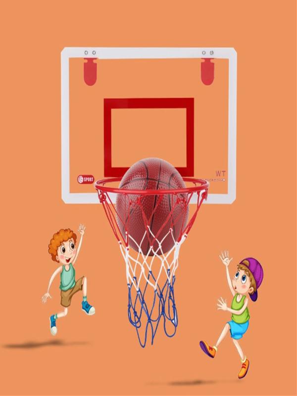 Oalirro Mini Basketball Hoop for Door - 16 x 12 Inch Bedroom Basketball Hoop Indoors Set