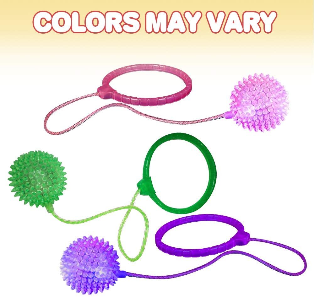 ArtCreativity Light up Ankle Skip Ball Bright LEDs， Jumping Game