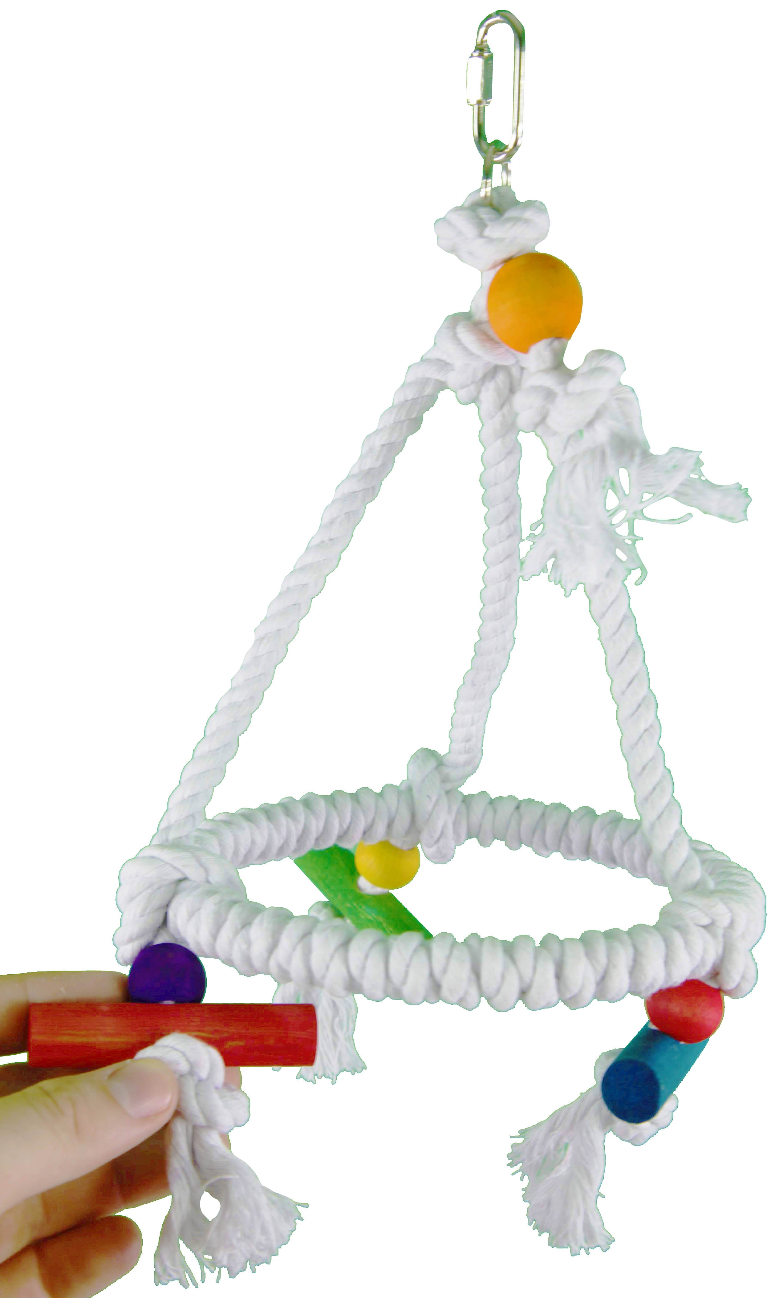 Bonka Bird Toys 1422 Rope Pyramid Small Swing Bird Toy