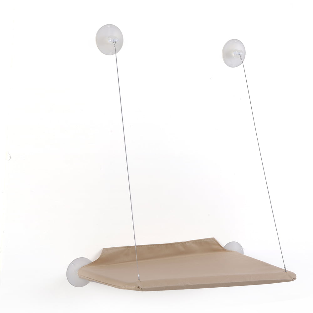 Cat Window Perch Hammock Window Mounted Cat Bed Cooling Breathable Canvas Suction Cups Sunbath Hammock Bed for Cats Dogs