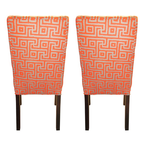 Greece Atomic 6-button Tufted Dining Chairs (Set of 2) - 21 inches w. x 26 inches d. x 39 inches h