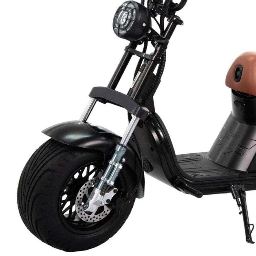 Bicicleta Elétrica 1000W 60V Lítio Freio a Disco FX2 Preta