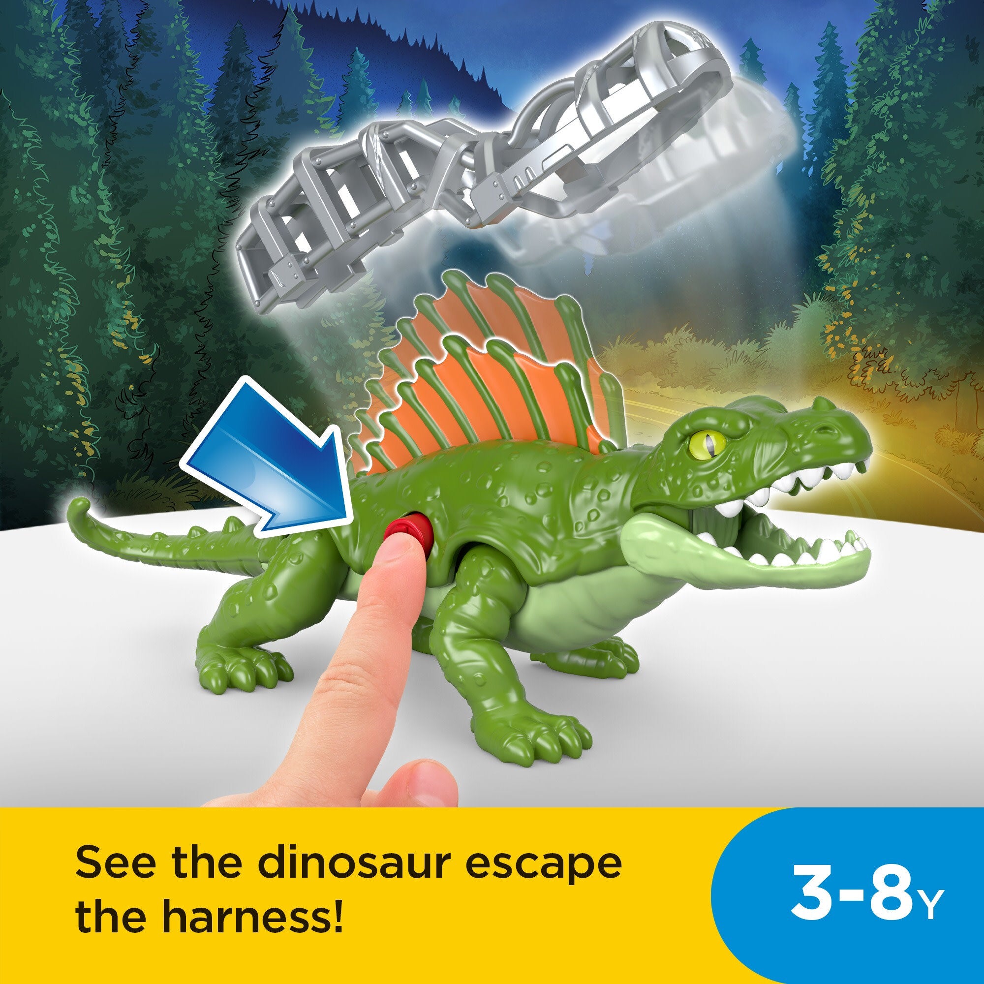 Imaginext Jurassic World Dominion Dimetrodon Dinosaur Preschool Toy
