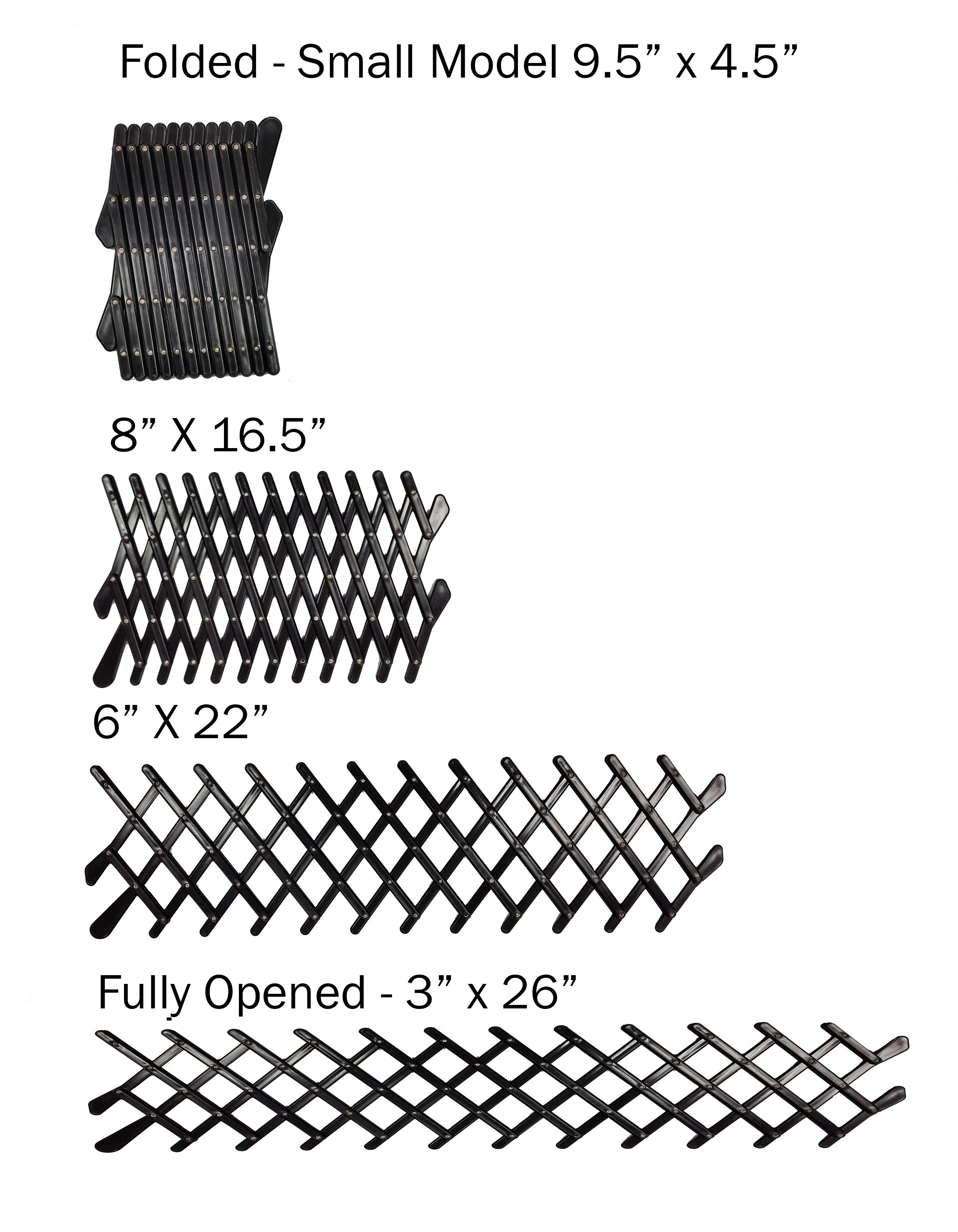 Universal Car Window Dog Screen Guard Gate - Expandable Pet Screen Guard for Automobiles - Pet Barrier Window Ventilation Gate (Medium， Black)