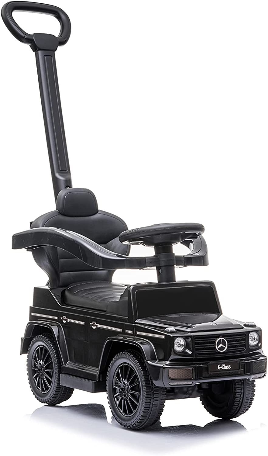 Best Ride On Cars Mercedes G-Wagon 3 in 1 Push Car， Black， Large
