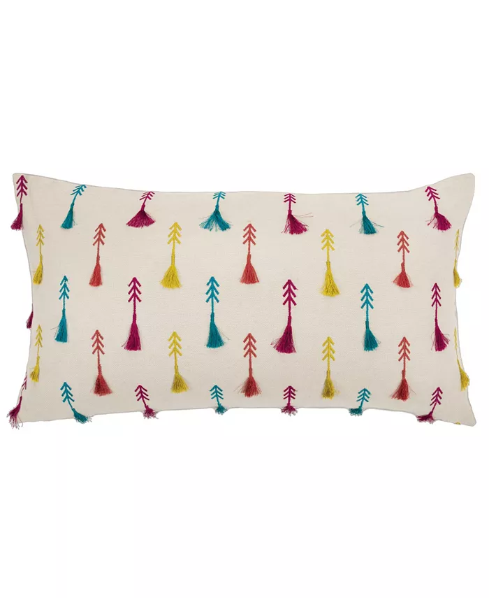 Rizzy Home Arrow Polyester Filled Decorative Pillow， 14