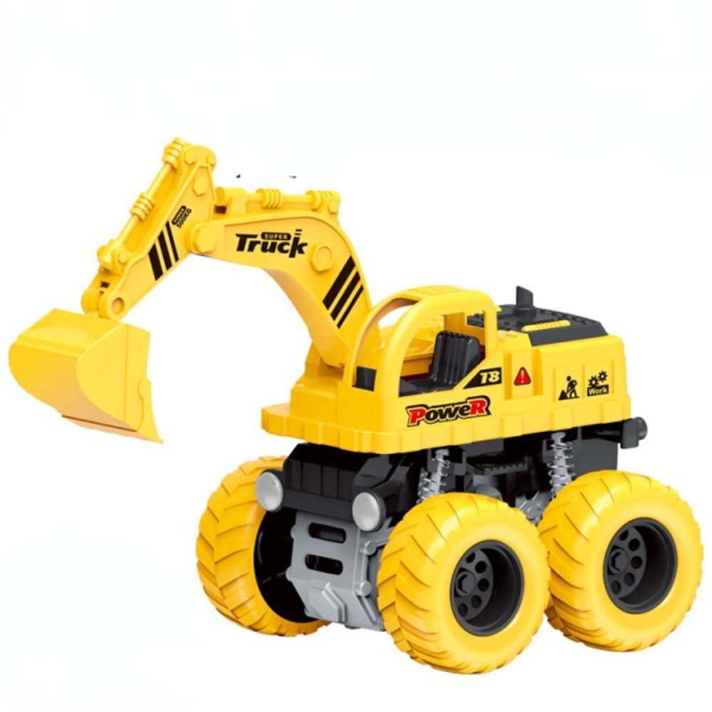 Car Model 4 Wheels Racing Game Dinosaur Off-road Vehicle Police Car Inertia Car Toy Toy Vehicles Pullback Car Action Figure EXCAVATOR