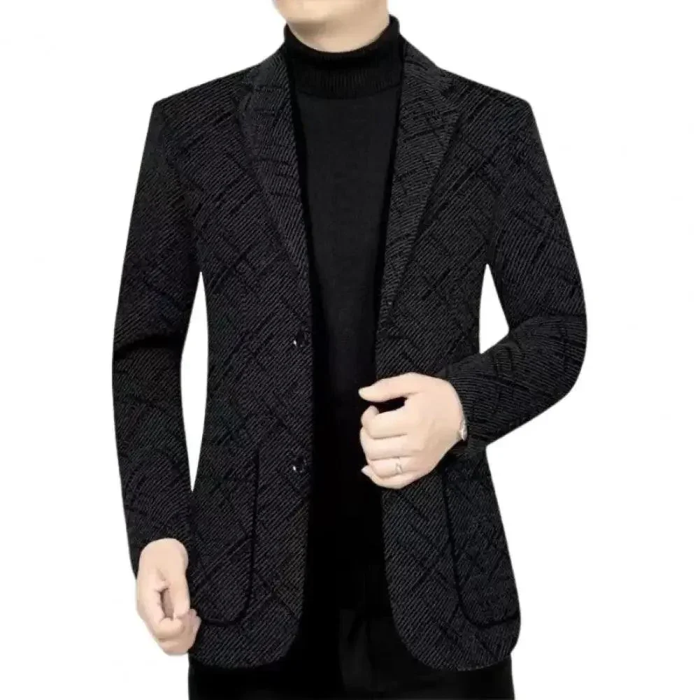 Blazer de Luxo Lancelot™ com Corte Ajustado / Elegância e Sofisticação Elevadas a um Novo Nível de Conforto e Estilo!