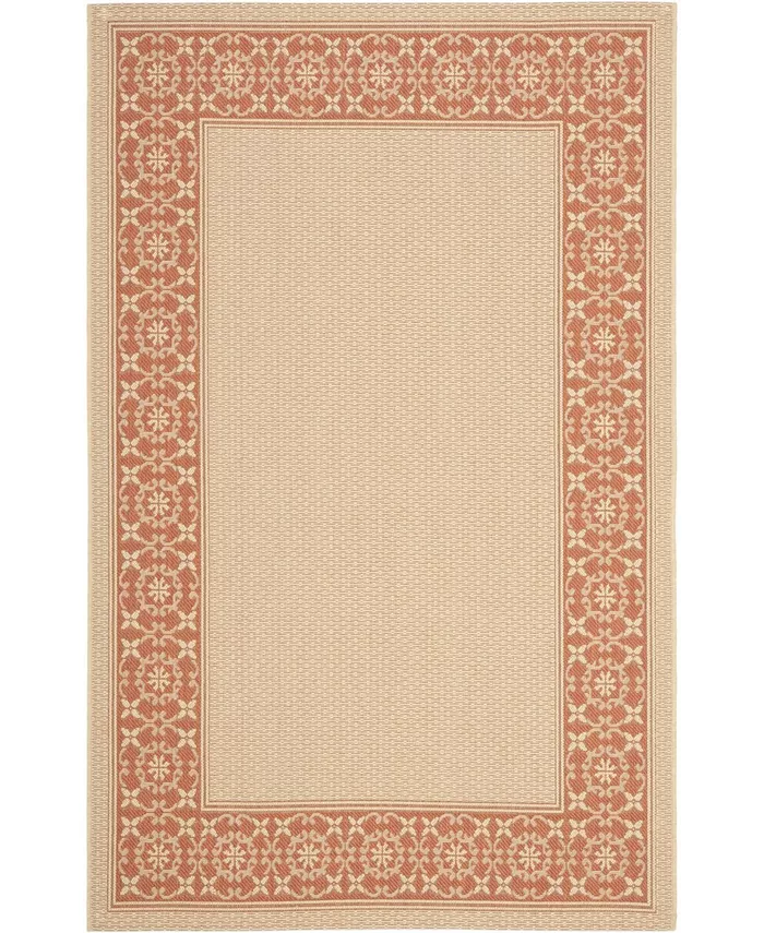 Safavieh Courtyard Cream and Terracotta 5'3