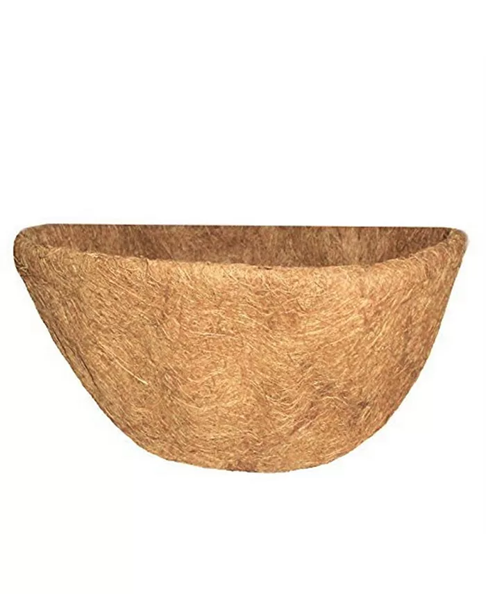 Grower Select Source Half Round Wall Basket Coco Liner， 16 inches