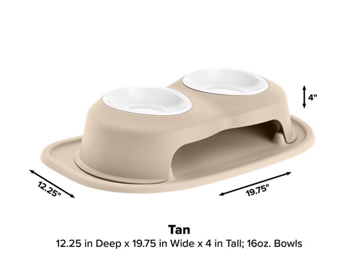 WeatherTech PDHC1604TNTN WeatherTech Double High Pet Feeding System
