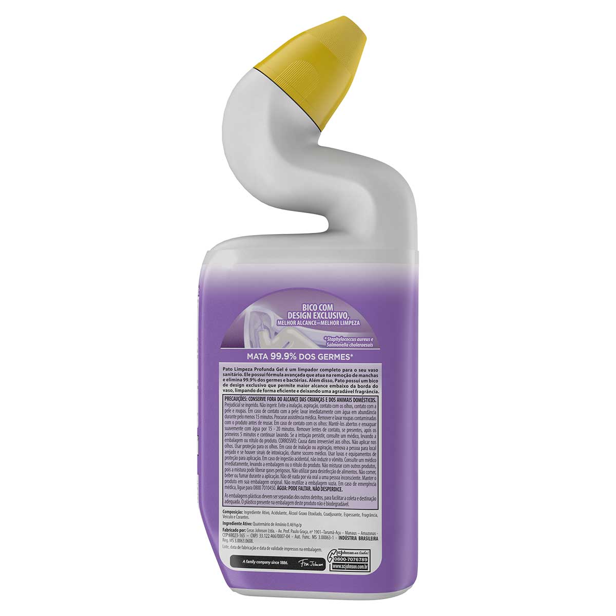 Desinfetante Gel Uso Geral Lavanda Pato Limpeza Profunda 500ml