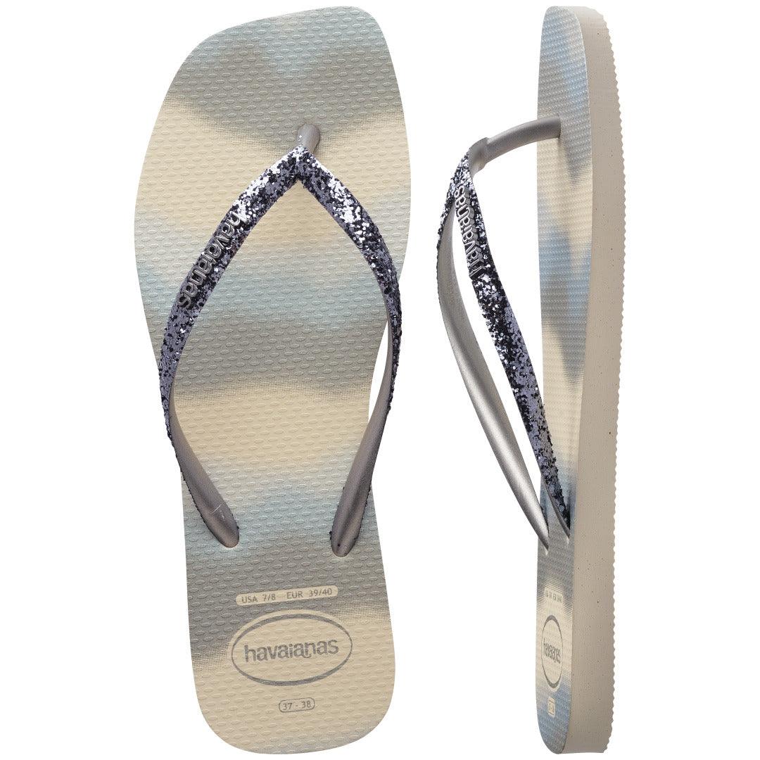 Chinelo Havaianas Slim Square Glitter Party