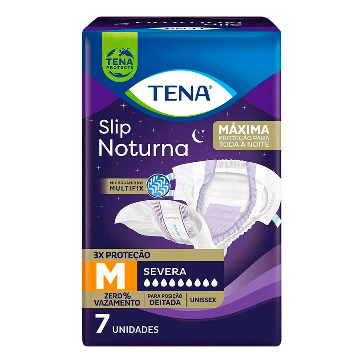 Fralda Geriatrica Noturna M Tena Slip 7 Unidades