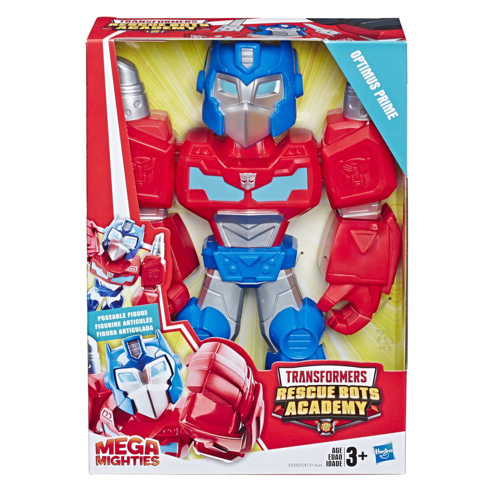 Transformers Rescue Bots Academy Mega Mighties 10-Inch Optimus Prime Action Figure