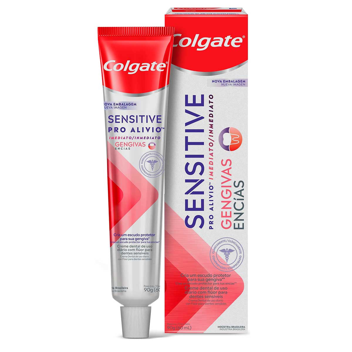 Creme Dental Para Sensibilidade Colgate Sensitive Pro-Alivio Imediato Gengiva 90g