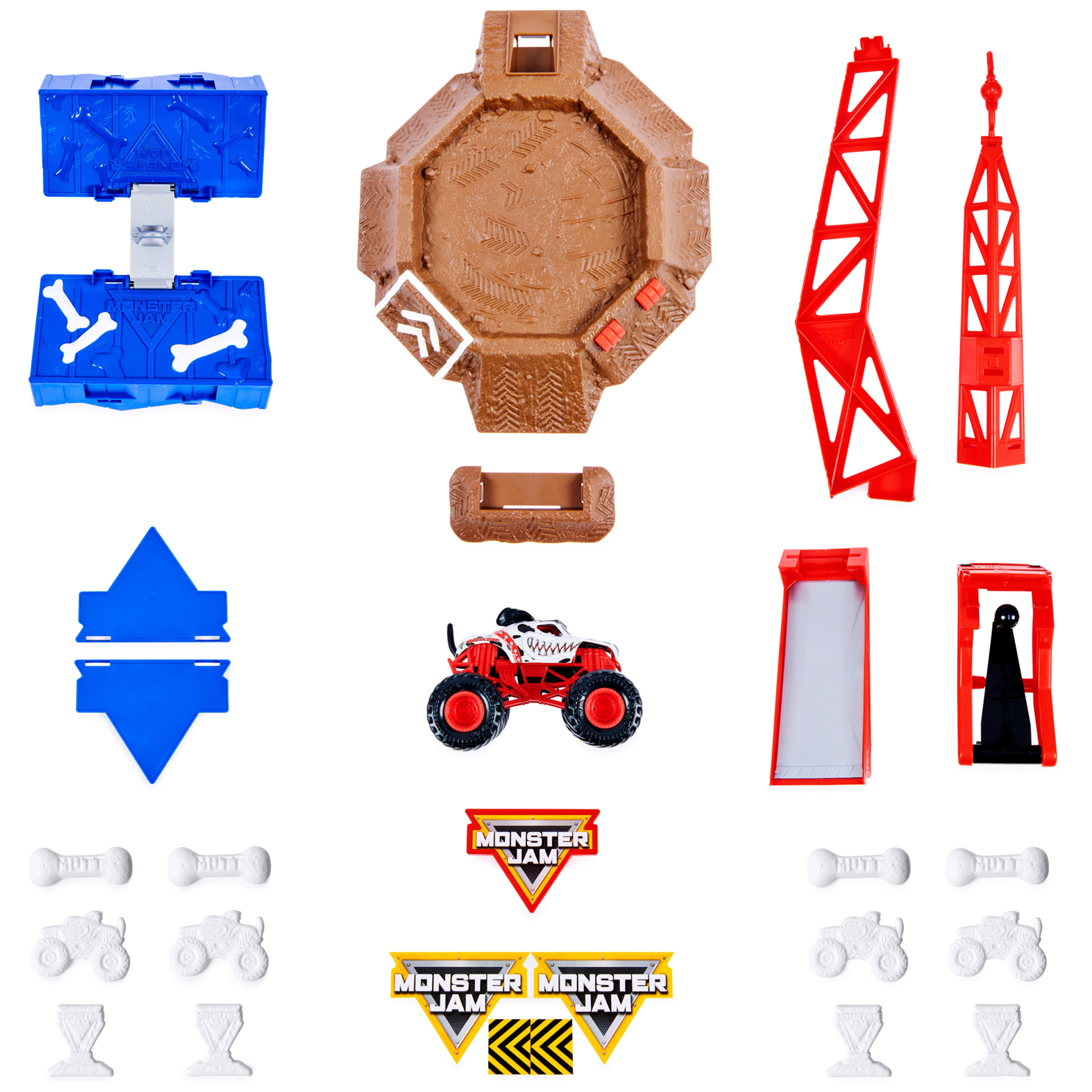 Monster Jam Blastin' Bones Playset w/ Exclusive Monster Mutt Dalmation