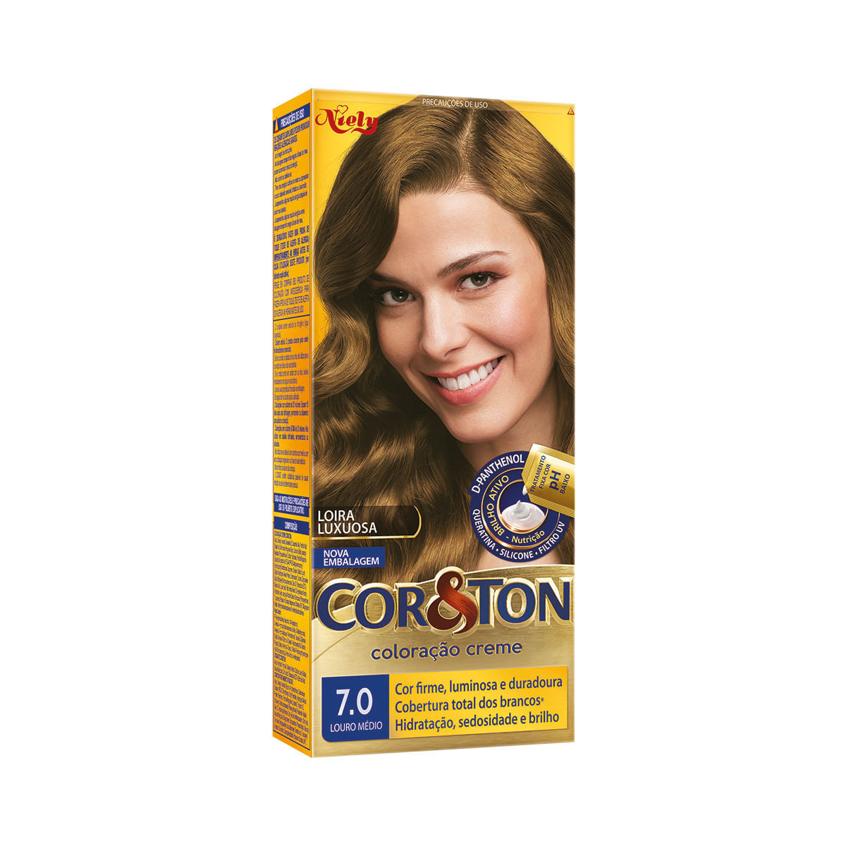 Coloracao Mini Kit Cor&Ton 7.0 Louro Medio