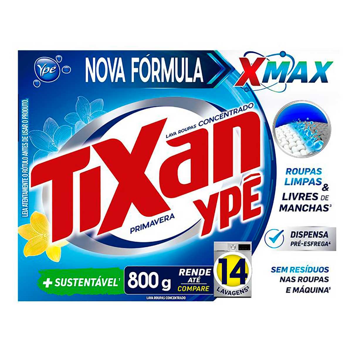 Sabao em Po Tixan Ype Primavera 800g