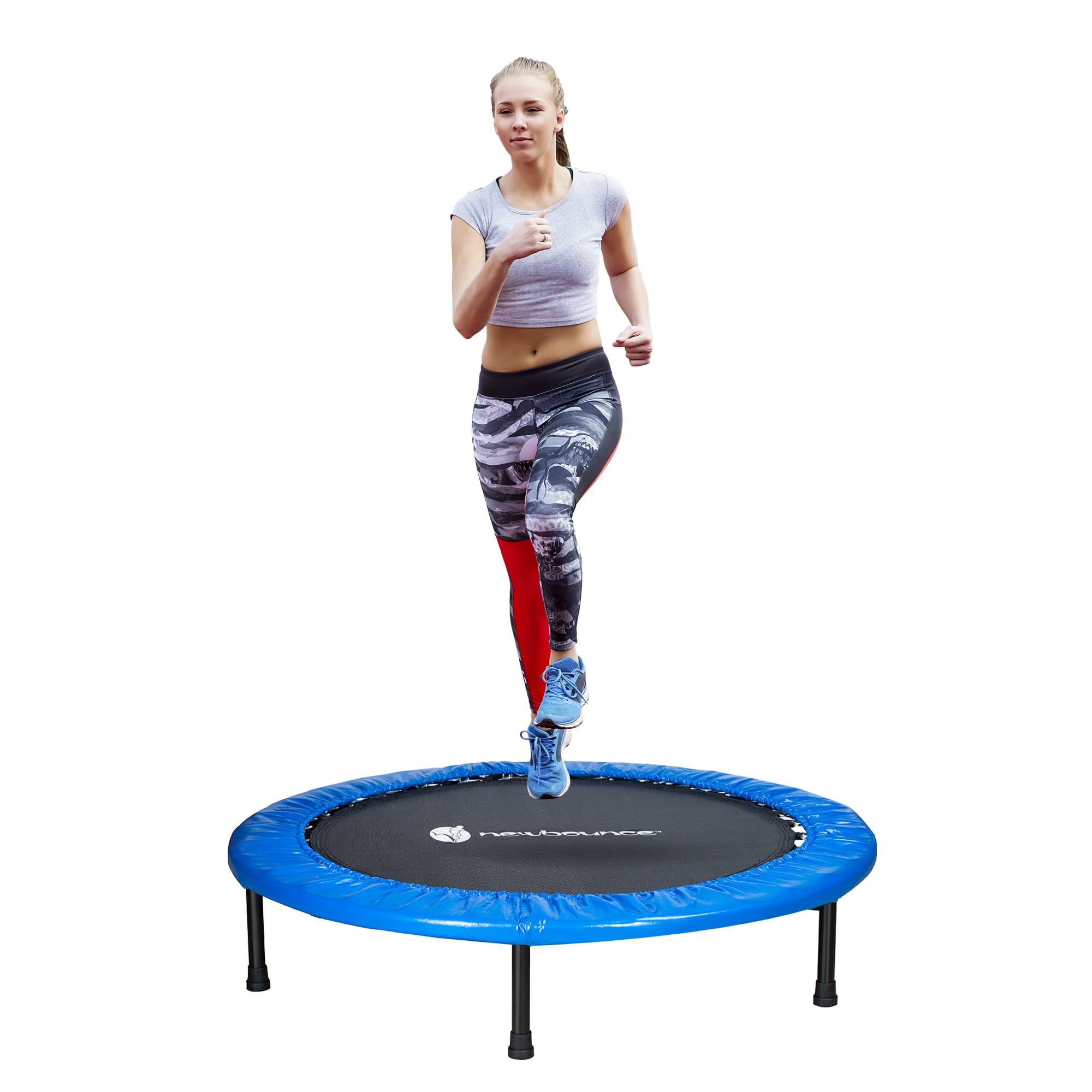 New Bounce 40'' Mini Trampoline - Foldable for Kids and Adults