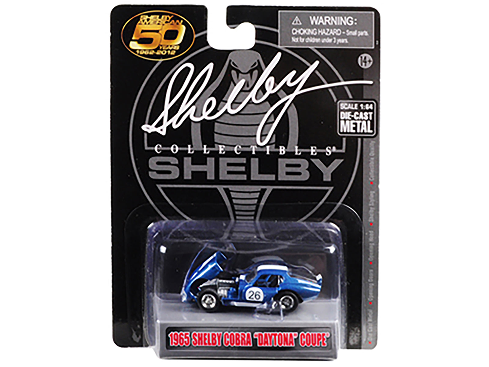 Carroll Shelby 50th Anniversary 3 piece Set 1/64 Diecast Model Cars by Shelby Collectibles