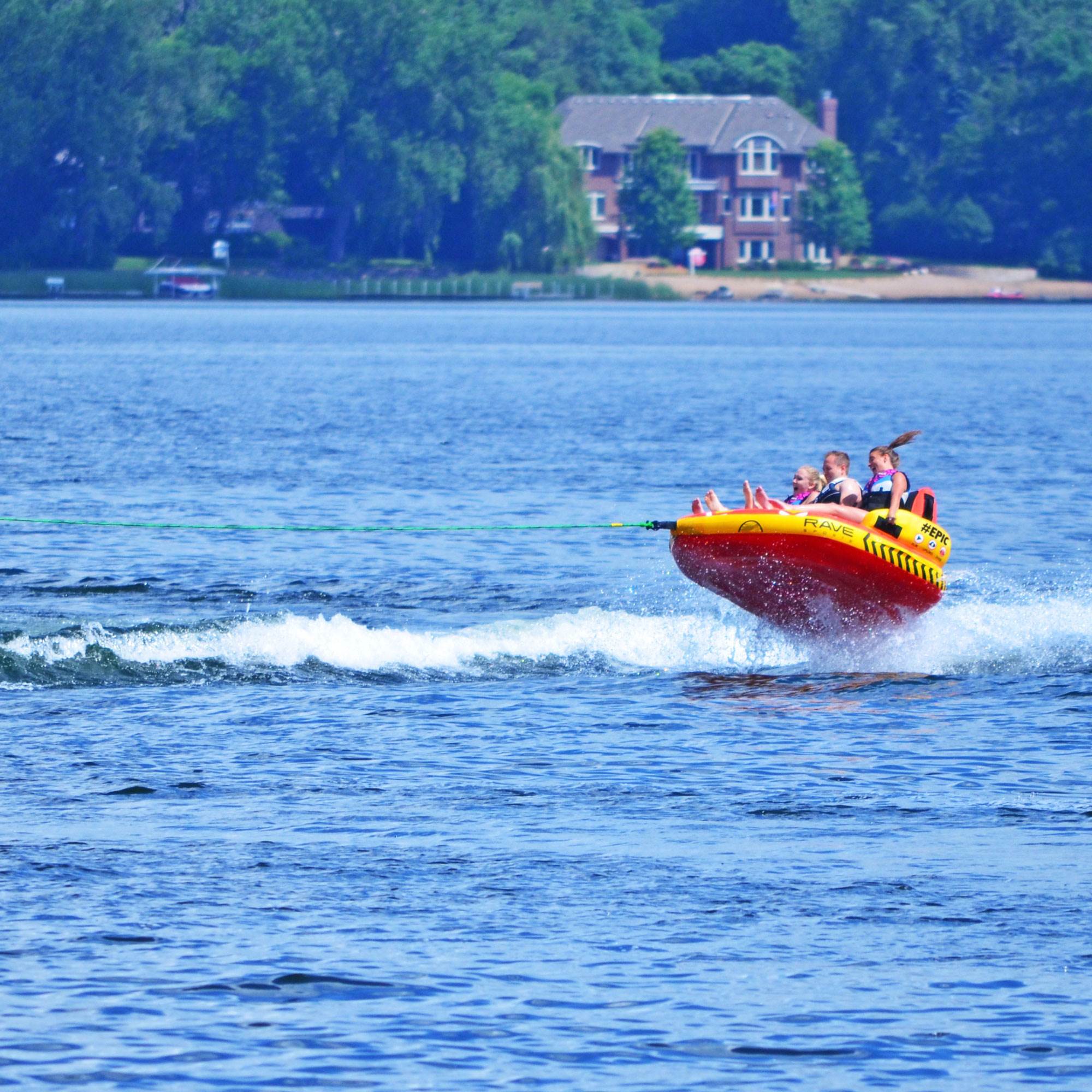 RAVE Sports Ripper 2 Rider Towable Water Float + Epic 3 Rider Towable Float