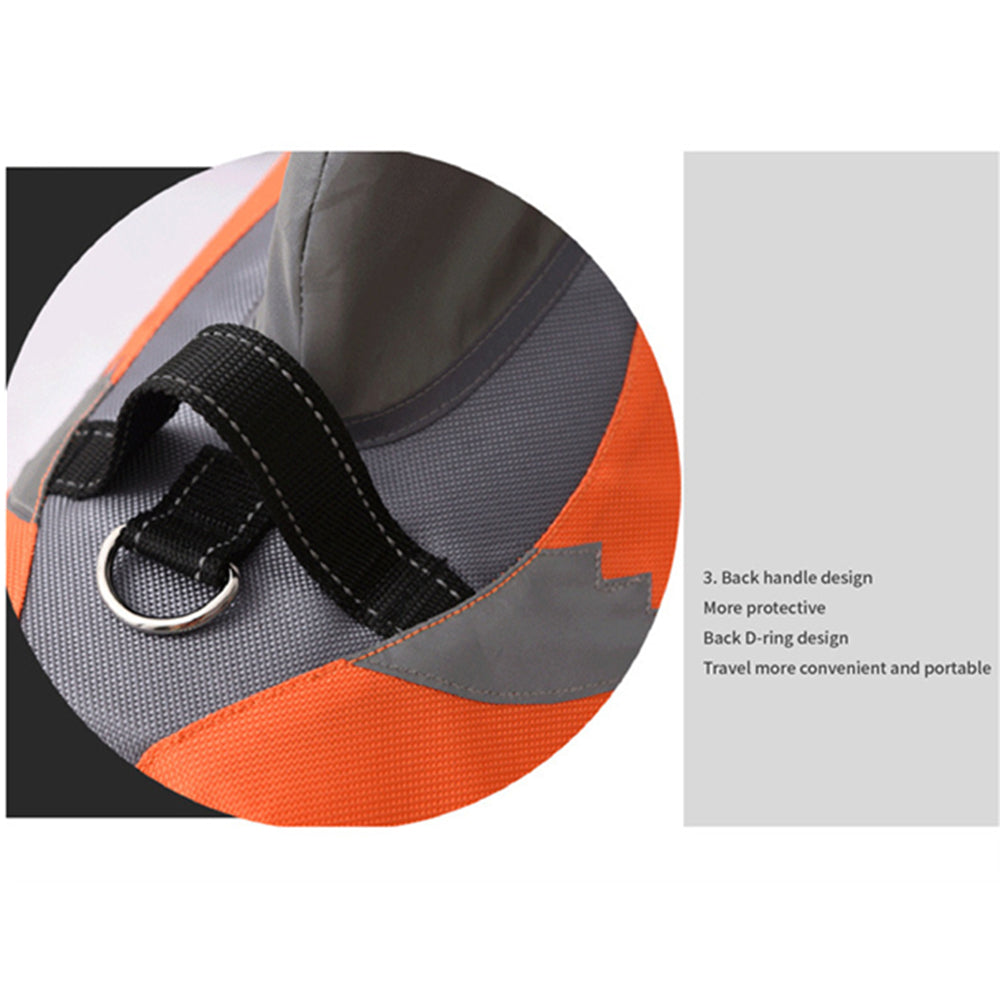 Dog Life Jacket Swimming Vest Dog's Life Vest Shark Floating Pet Lifevest with Safety Handle for Swim Pool Beach Boating Water Flotation Device Preserver for Dog， Orange S