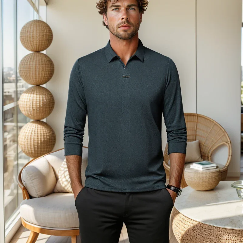 Camisa Polo Legacy™ em Malha Refinada com Caimento Slim / A Escolha de Quem Comanda com Estilo!