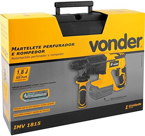 Martelete perfurador e rompedor, bateria intercambi ̈¢vel de 18 V, sem bateria e sem carregador, IMV 1815