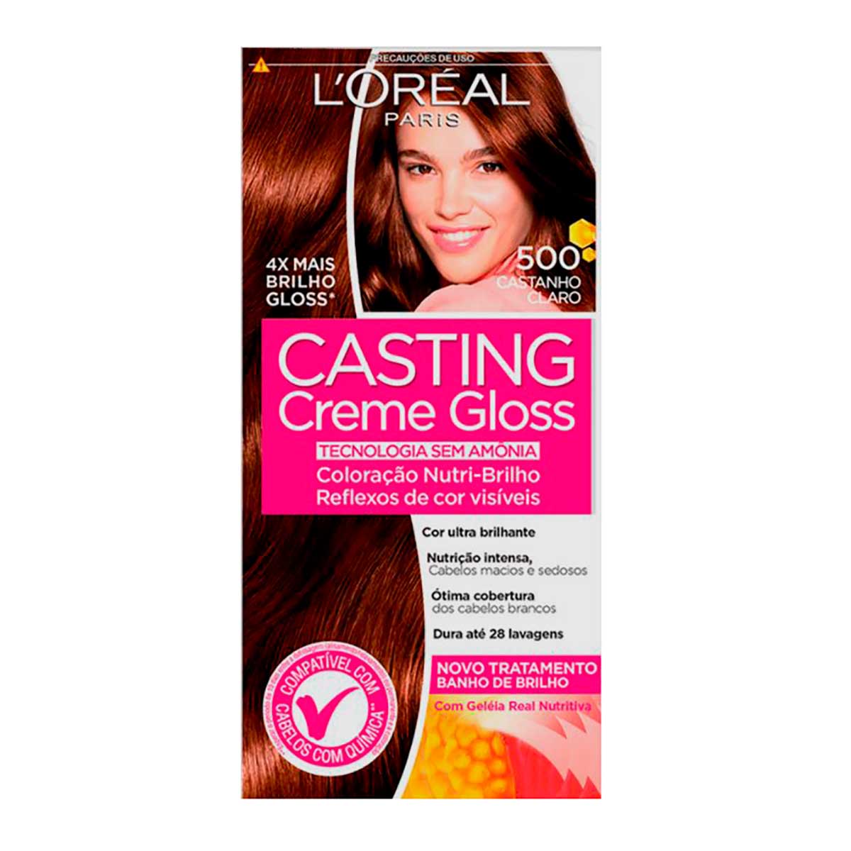 Coloracao Casting Creme Gloss L'oreal Paris 500 Castanho Claro
