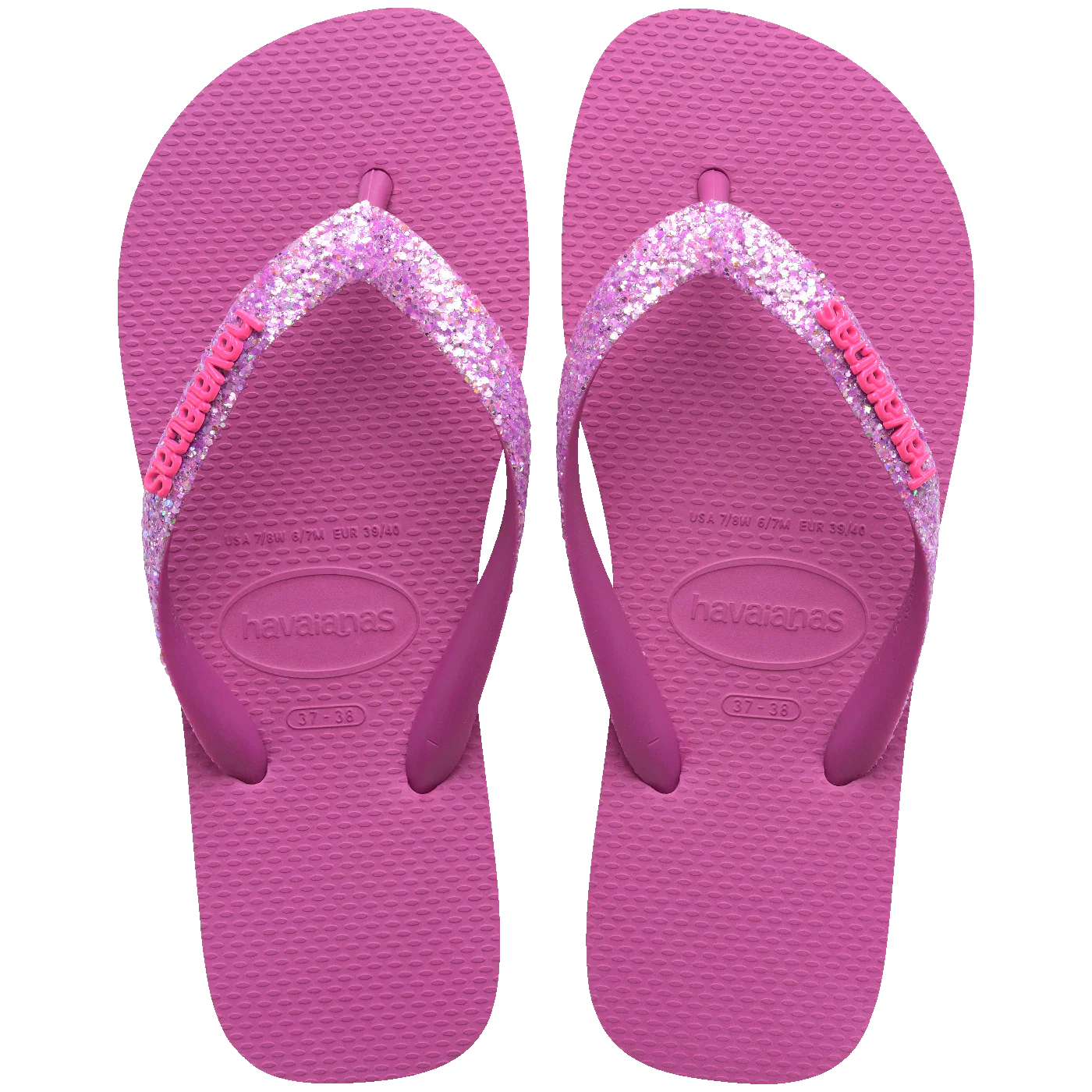Chinelo Havaianas Top Glitter Neon