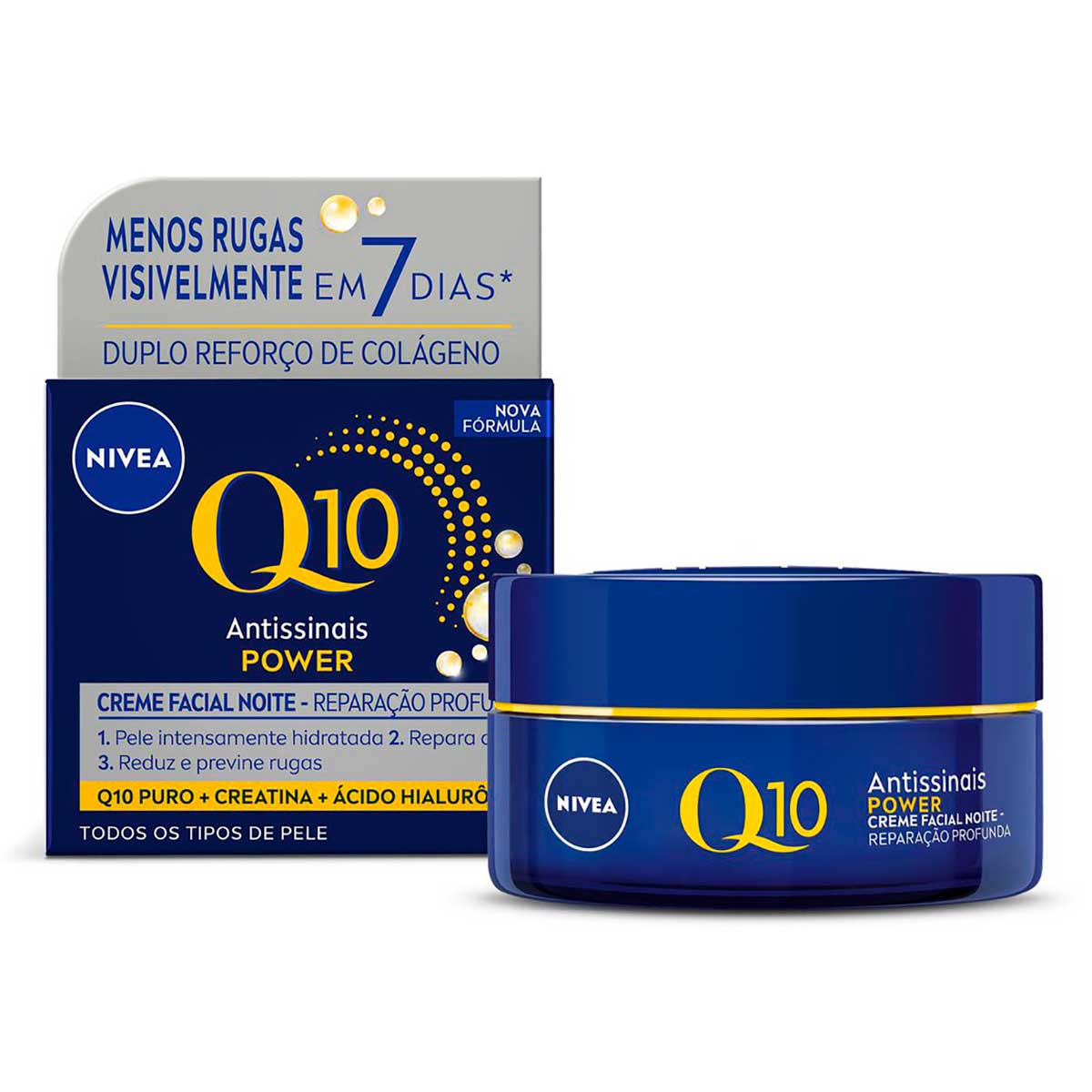 Creme Facial Antissinais NIVEA Q10 Power Noite 49g