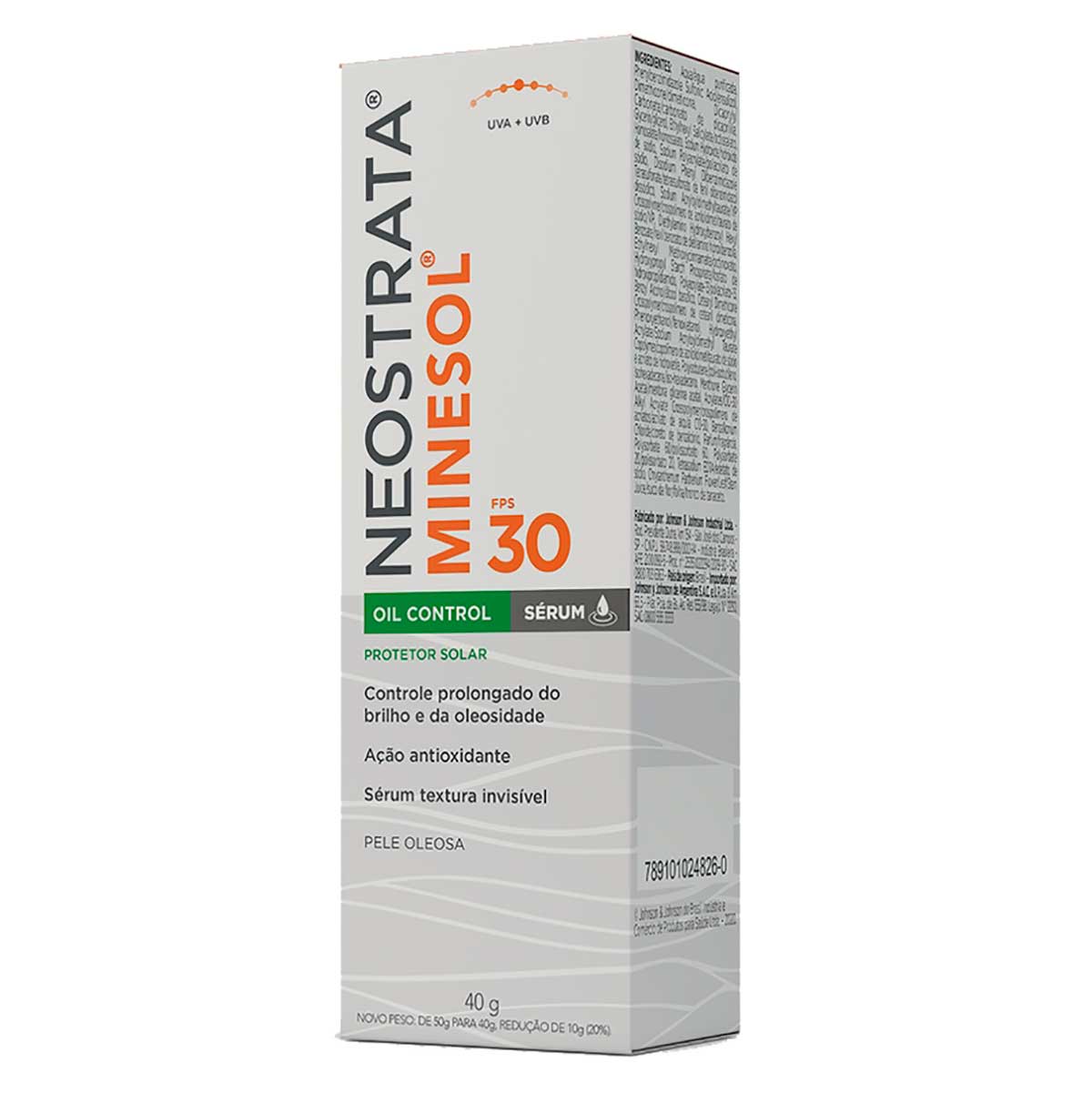 Protetor Solar Neostrata Minesol Oil Control FPS 30 Serum Textura Invisivel com 40 g