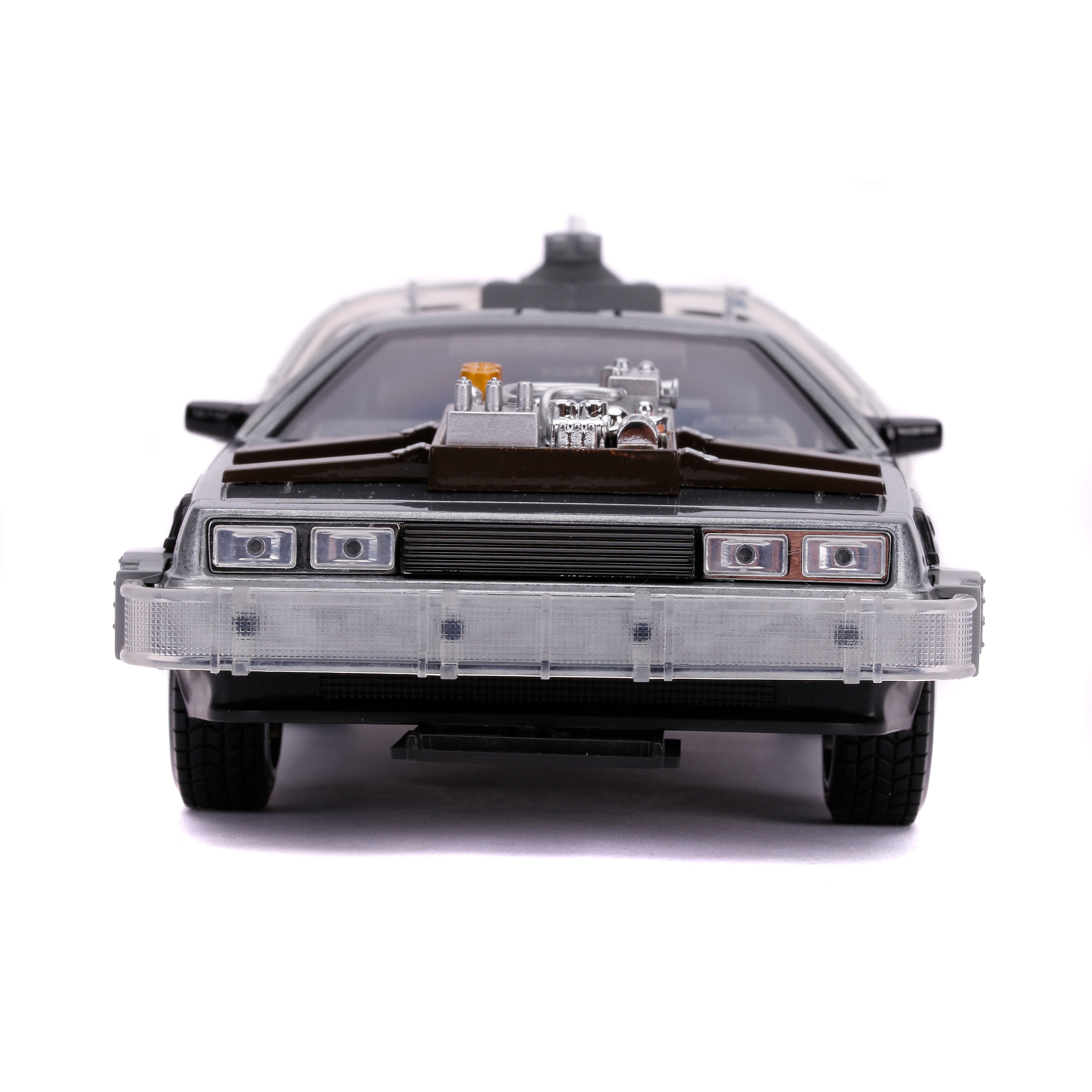 Back To The Future Part III 1:24 Time Machine Die-cast Car Light Up Feature Play Vehicles