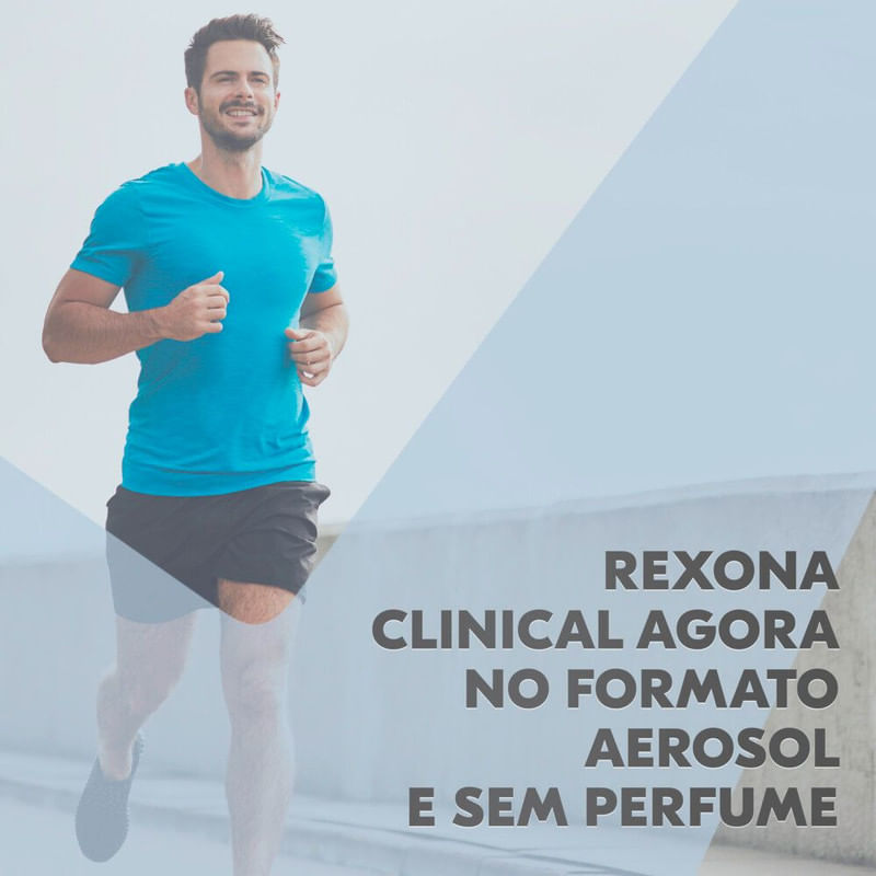 Antitranspirante AerosolRexona Clinical Sem perfume 150ml